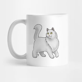 Cat - Turkish Angora - White Mug